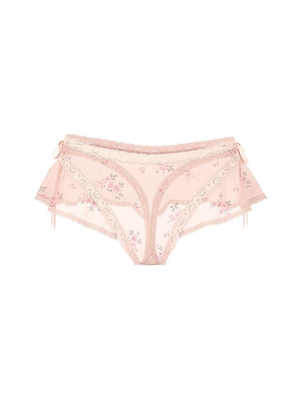 Victoria's Secret Pink Dream Angels Sheer Flutter High-Leg Thong Panty SZ Medium